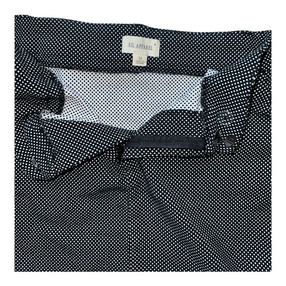 SJL Apparel women’s medium black mini skirt with white polka dots 28” - Picture 8 of 9